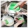 1PCS Dish Tuch Bambus Faser Hohe Effiziente Anti-fett Waschen Handtuch Küche Reinigung Wischlappen