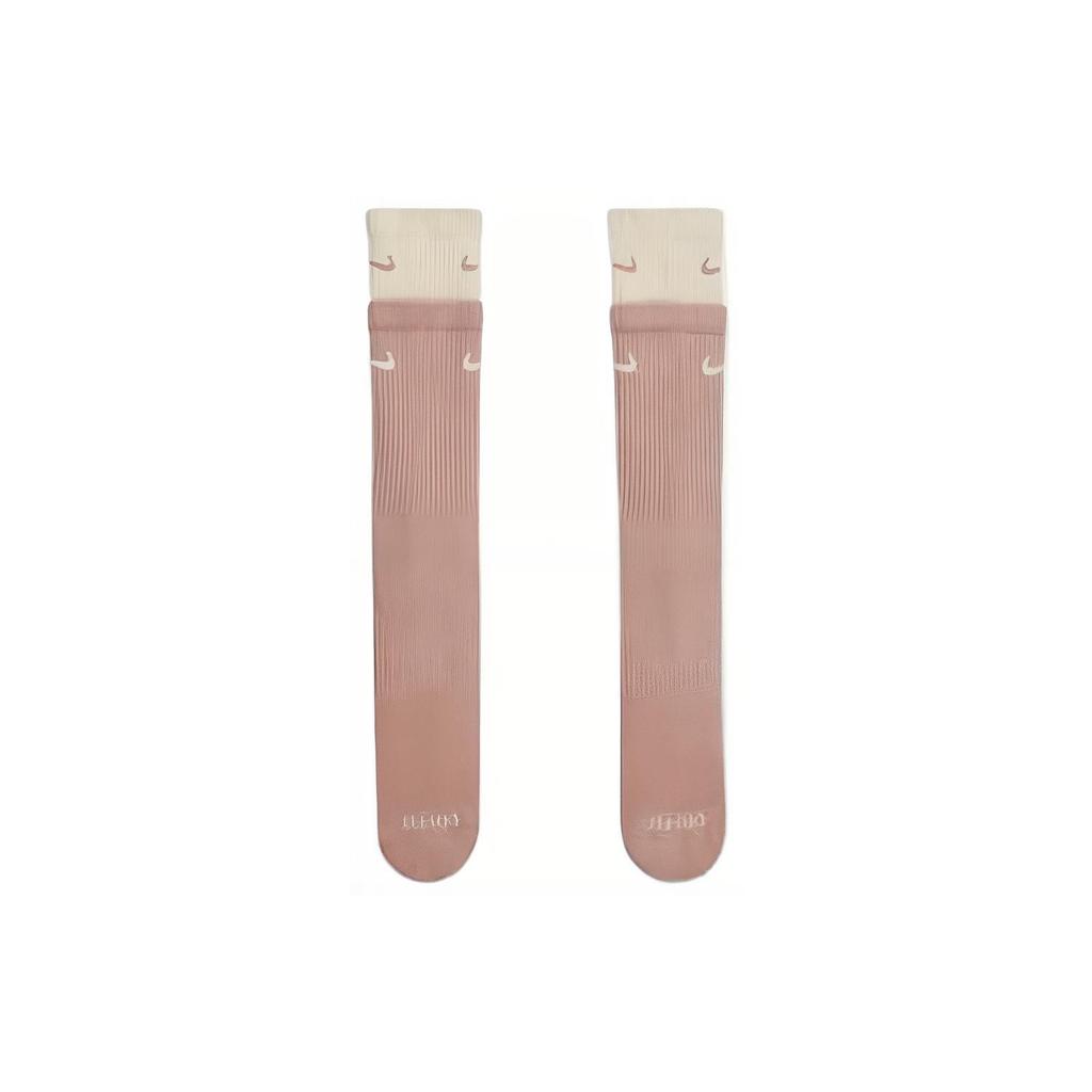 Nike SS22 Everyday Plus Cushioned Double Layer Splicing Training Sports Socks Unisex 2 Pairs Pink DD2795-609