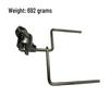 Universal Half-Quick Lock Rotating Cymbal Stand Extension with Angled Rod for Cowbell and Water Cymbal Mounting