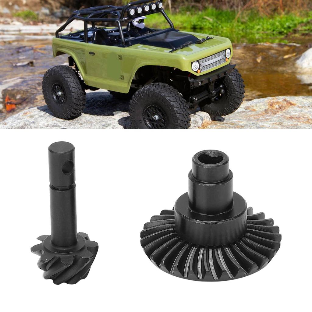 8T 27T Helical Bevel Gear with Gasket Steel Gear Set for Axial SCX10 II III 90046 1/10 RC Car