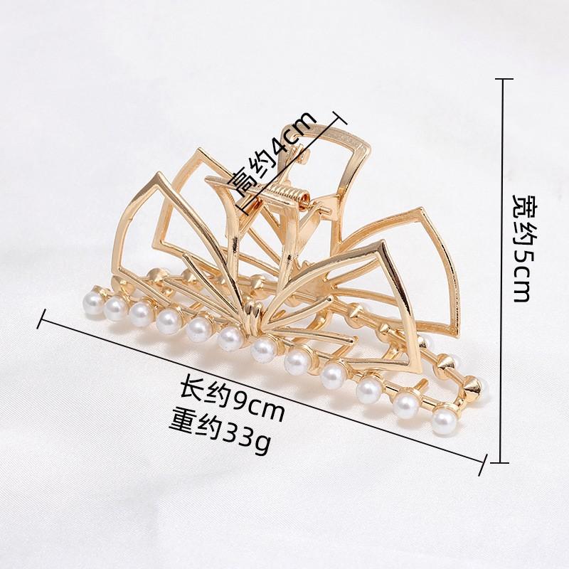 Fashion Disc Hairpin Shark Clip Large Hair Volume Multi-French Grab Clip Women'S Premium Sense Back Head Hair Accessories Head Accessories