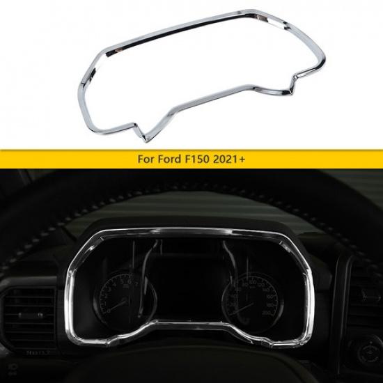 Chrome Dashboard Meter trument Box Panel Frame Cover Trim for Ford F150 +