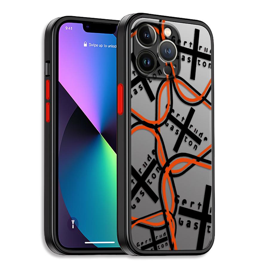 

Модный Хот Лайн Чехол для телефона Гертруды Для iPhone 17 16 15 11 12 14 13 Pro Max Mini X XS XR 7 Plus 16E Air Ударопрочный Матовый Чехол iPhone 13 mini