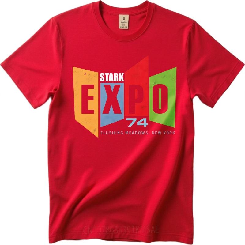 Vintage Summer For Him Tshirt Stark Expo 74 Flushing Meadows New York Short Sleeve New Arrived Crew Neck Tshirt Teeshirt Male 4XL