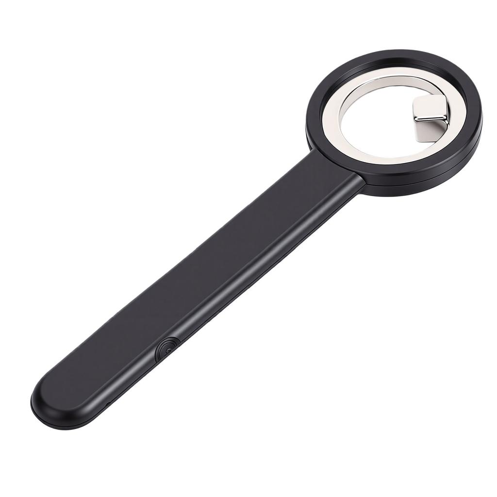 Ring Shaped Nail Magnet Strong Magnetic Hollow Circular Nail Magnet with Silicone Cover Handle Round Magnet Black