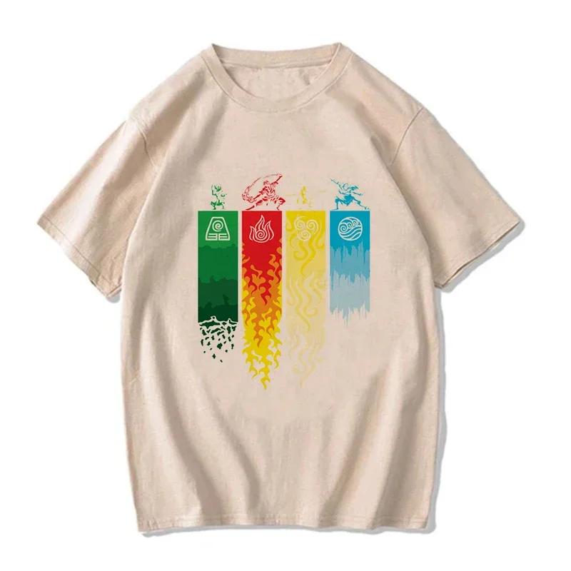 Avatar The Last Airbender Tee Shirt Appa Yip Harajuku EU Size Tshirt Fashion Mange T-shirt Y2k Streetwear Hip Hop Vintage Tops