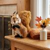 Großes Stoffhörnchen-Spielzeug Lebensechtes Eichhörnchen-Ornament Simulations-Eichhörnchen Schreibtischdekoration