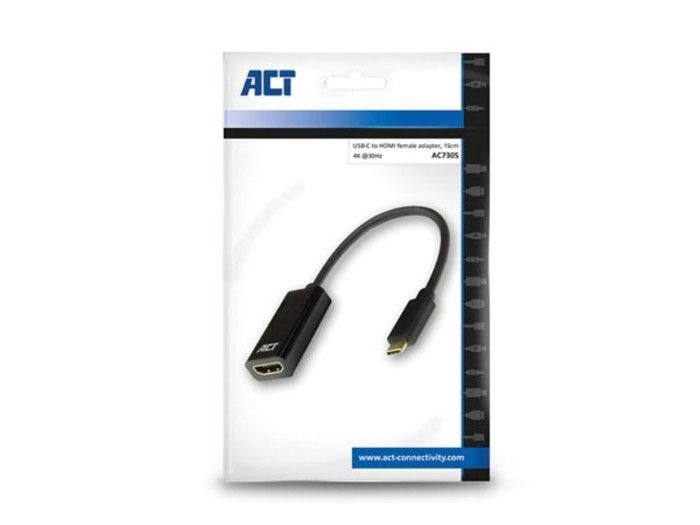 ACT Adaptateur USB-C vers HDMI - 4K @ 30 Hz - 0.15 m