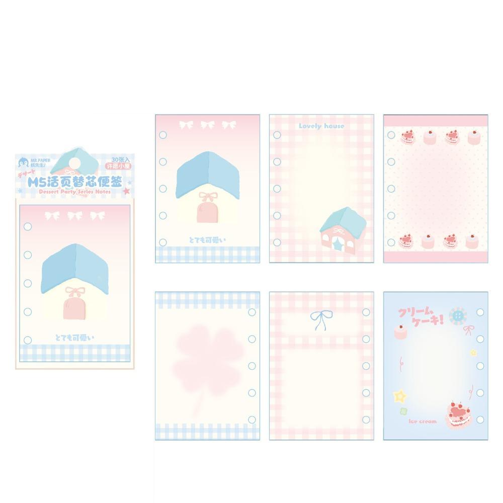 

Блокнот-дневник серии «Десертная вечеринка» Многоцелевая скрап-бумага Милые липкие заметки Школьные канцелярские товары Cabin