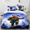 3D Deep Rock Galactic Game DRG Bedding Set Printed Single Comforter Quilt Duvet Cover Pillow Case 3 Pieces Sets Kids Adult Size