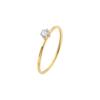 Im Trend: Schlichter europäischer & amerikanischer Stil Kleiner Diamant Pinky Ring in 18k Gold, Edelstahl, Titanstahl - Modell A160