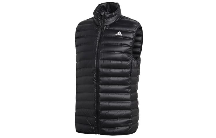 Adidas Down Jackets Men s Black Stand Collar Moderate Quilted Down Jacket BS1563 S