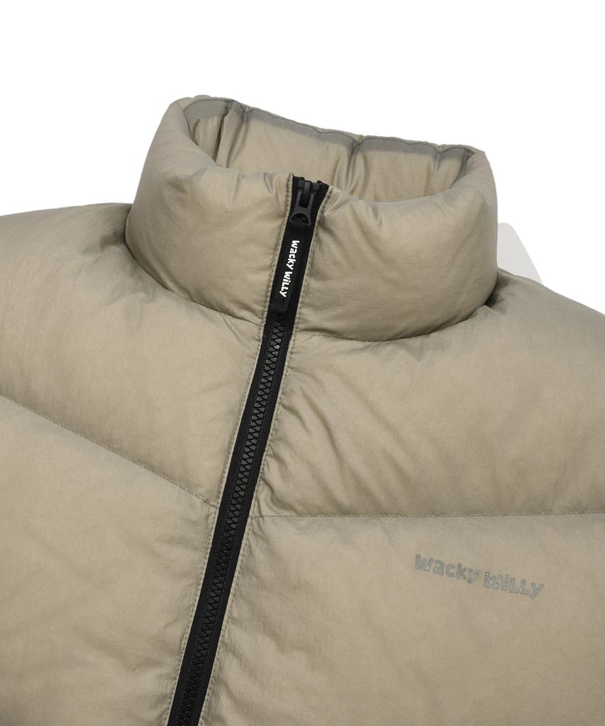 Wacky Willy Nylon Down Jumper Beige