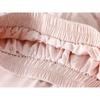 Women's White High Waist Tiered Maxi Skirt Elastic Waist A-Line Lightweight Casual Long Skirt