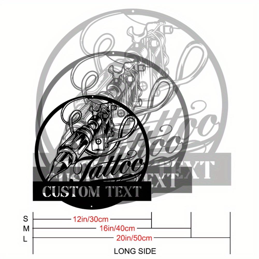 Custom Metal Tin Sign Tattoo Parlor Wall Decor Personalized Art Gift