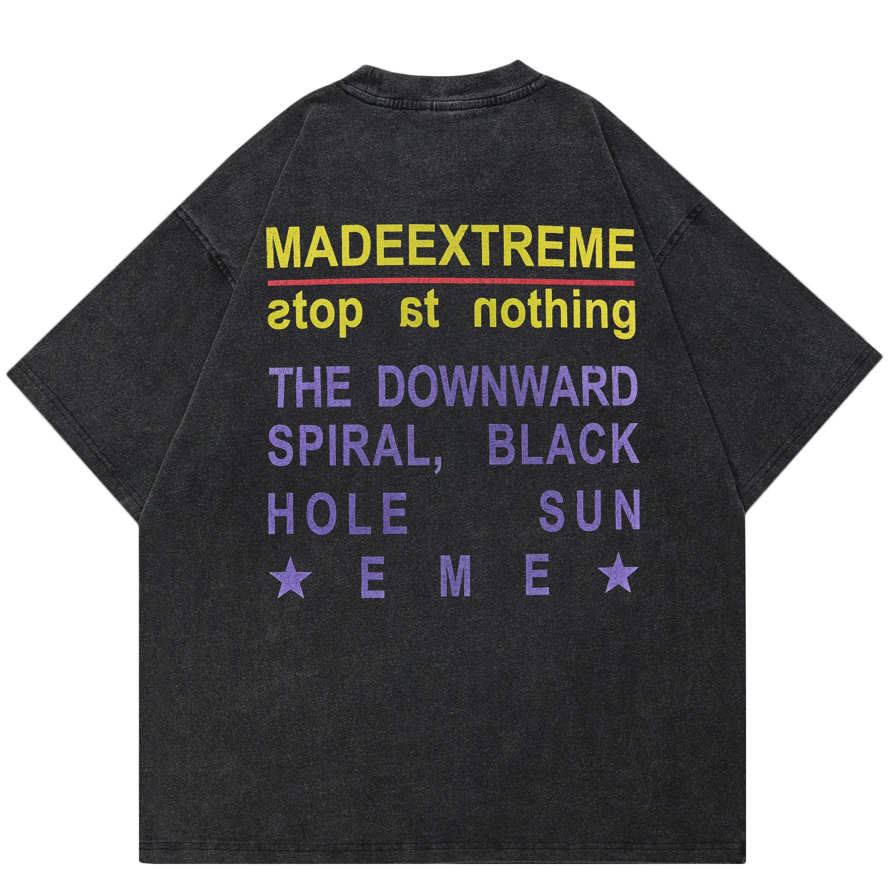 Уличная одежда с обеих сторон Забавная футболка унисекс с аниме-графикой Хлопчатобумажная — фото 2