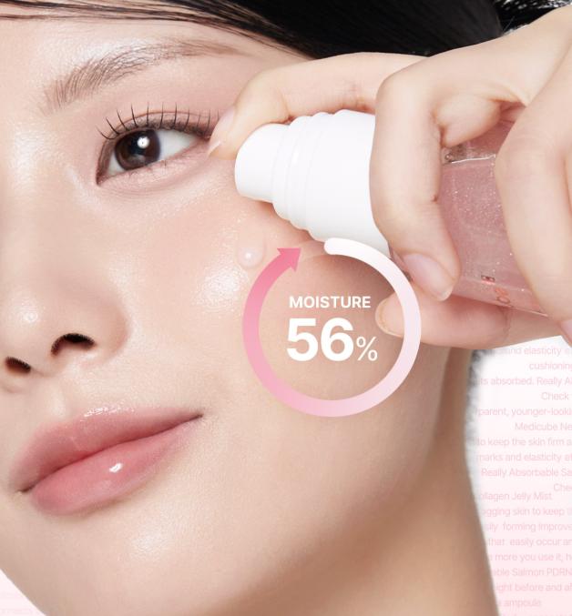 Medicube PDRN Pink Collagen Jelly Mist Serum 100ml – Stangrinantis ir drėkinantis švytėjimo purškiklis