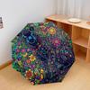 Mandala painting Pattern Pattern New Style Umbrella, 1 Piece Automatic Folding Umbrella, Portable Travel Umbrella, Outdoor Umbrella, Birthday Gift
