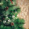 6Pcs PET Clear Plastic Christmas Ball Fillable Plastic Bauble Xmas Tree Hanging Ornaments  New Year