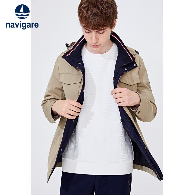 

Navigare Men s Padded Hooded Winter Jacket L