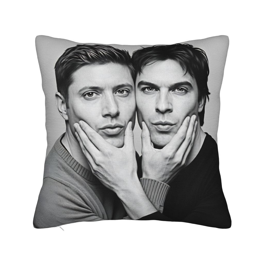 Supernatural Mugshot Dean & Sam (11) Pillow Case Comfy Pillow Cover For Living Room Bed Chair Vintage Pillowcases