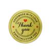 50-500pcs Labels Stickers Round Shape Gold Love Thank You Stickers Seal Labels Scrapbooking For Package Stationery Sticker 1in