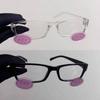INS Pink Blusher Glasses Anime Cosplay Kawaii Eyewear Acrylic Transparent Fashion Retro Y2K Eyeglass Po Accessories
