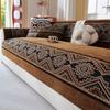 Böhmische Jacquard-Chenille-Sofahülle Rutschfest für alle Jahreszeiten Wohnzimmer-Couch-Sitzbezug Waschbares Sofahandtuch