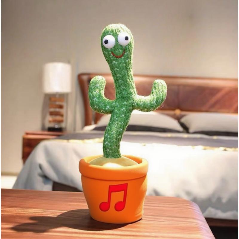 2026 A Talking Cactus Toy with Charging Cable, Recording and Repeating. Suitable for Multi-language Converter, Singing Gift