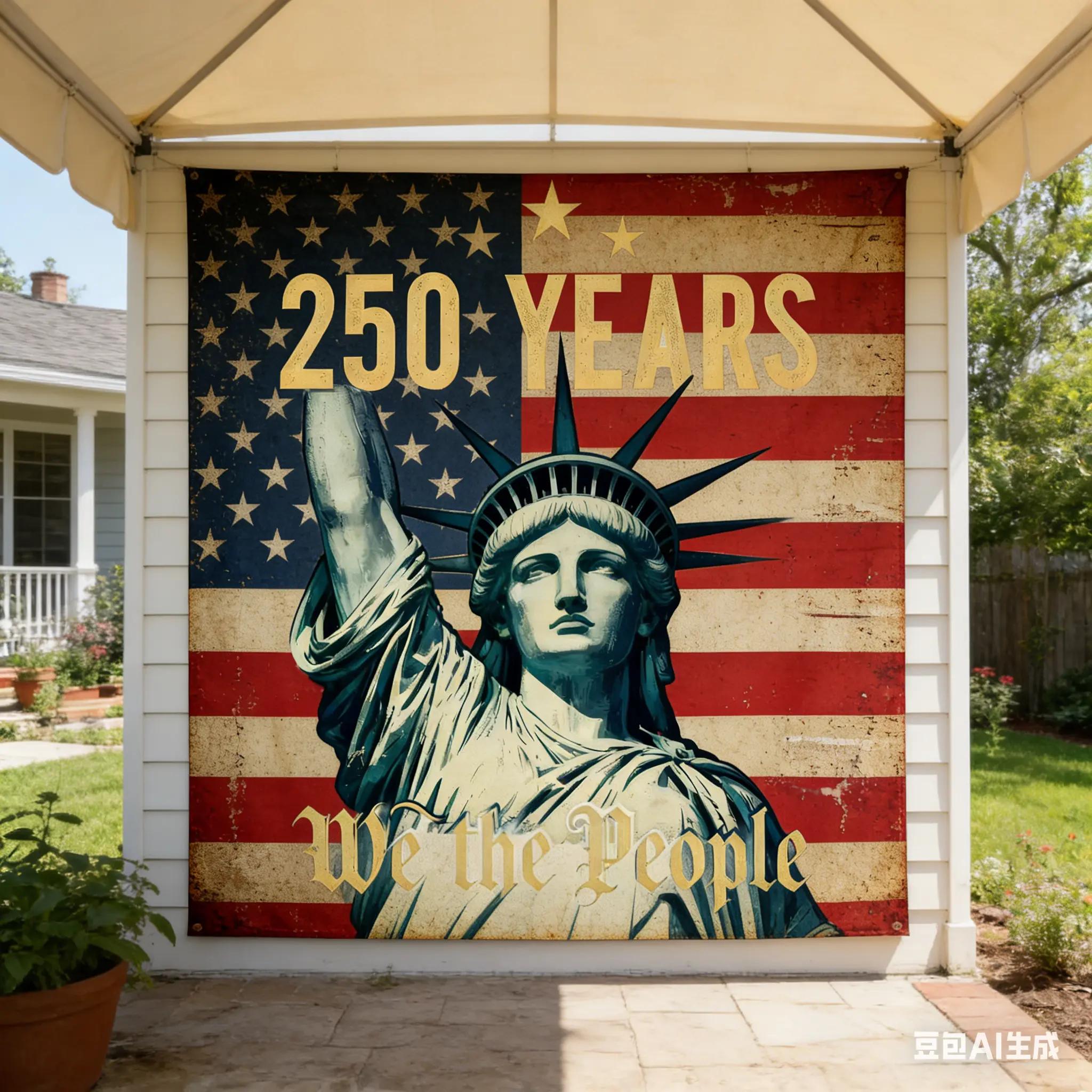 

1 Statue of Liberty 250th Anniversary Tapestry Single Sided 2D Print Retro Tapestry Dorm Room Wall Hanging Prideful Decor Gift 74x94cm(29x37in)