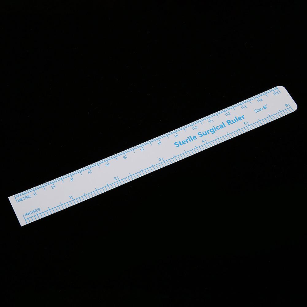 Sterilized Eyebrow Tattoo Medical Surgical Skin Marker Pen With Ruler Measuring Tool