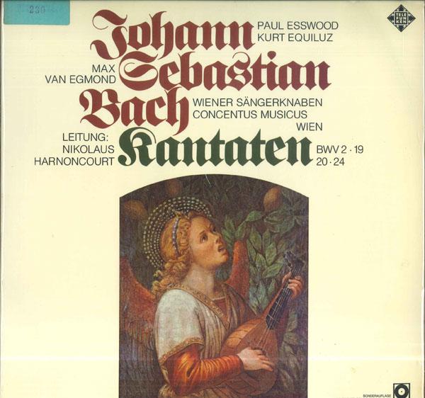

LP Record NIKOLAUS HARNONCOURT CONCENTUS MUS J S Bach Kantaten 2954849 TELEFUNKEN Germany Classical Used