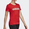 adidas T Shirts Women's Orange Crew Neck Moderate Straight Fit DU0631