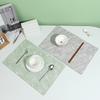 Imitation stone pattern placemat, heat insulation mat, Nordic wabi wind dining table mat, household easy-to-clean desktop protective mat, scratch