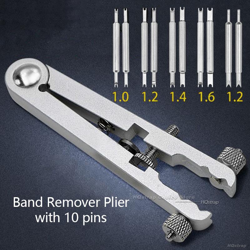 Watchband Opener Wristband Remover Plier V-Shaped Adjuster Pliers Watch Strap Disassembly Assembly Aluminum Alloy Repair Tool