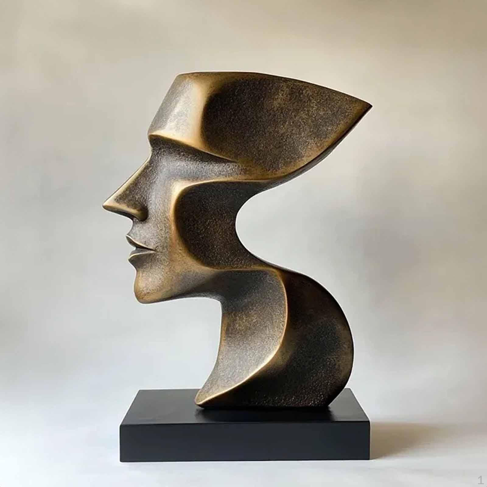 

Abstract Art Figurine Desk Statue Craft Housewarming Gift Resin Sculpture Desktop Ornament for