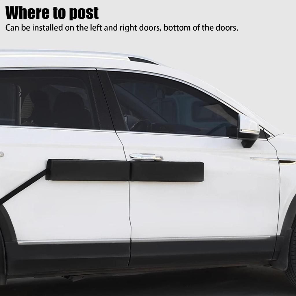 Car Door Protector Magnetic Folding Connected Style Body Side Edge Guard Decorative Anti-scratch Protection Strips 98x11x4CM