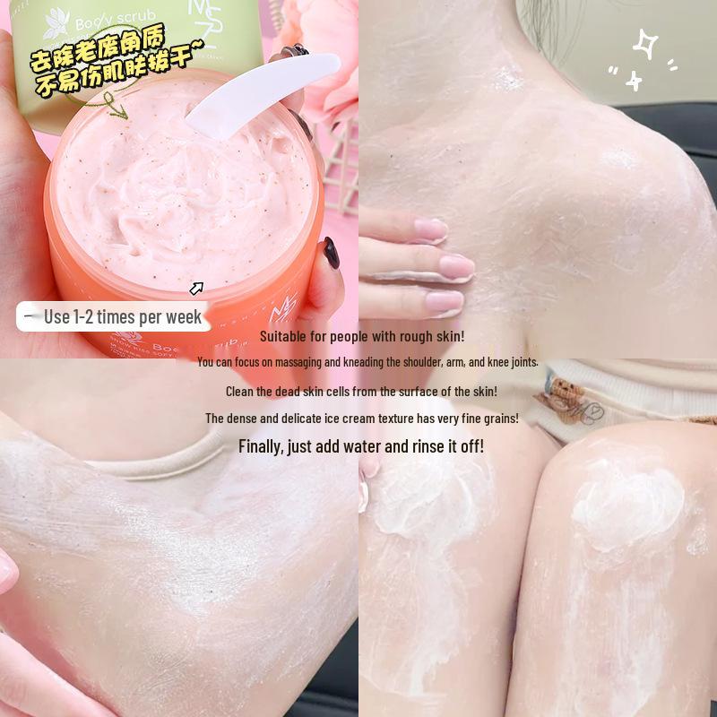 Mingxi Zhi Hydrating Body Scrub & Refreshing Shower Gel: Smooth, Exfoliating, Moisturizing, Non-Tightening with a Light Fragrance.