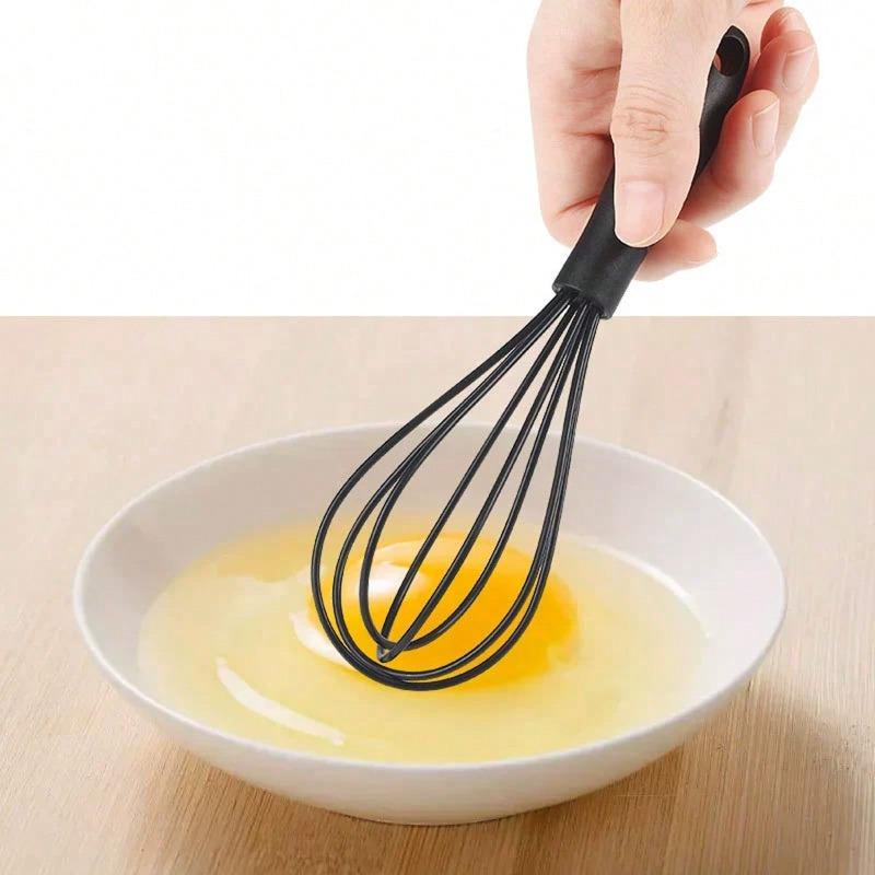 Mini-Silikon-Schneebesen - Tragbares Hand-Ei-Werkzeug, Kleine Größe, Hitzebeständiger Küchen-Eischläger, Haushalts-Ei-Mixer