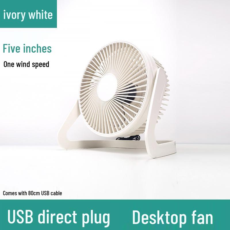 Silent Mini USB Desk Fan for Student Dorms