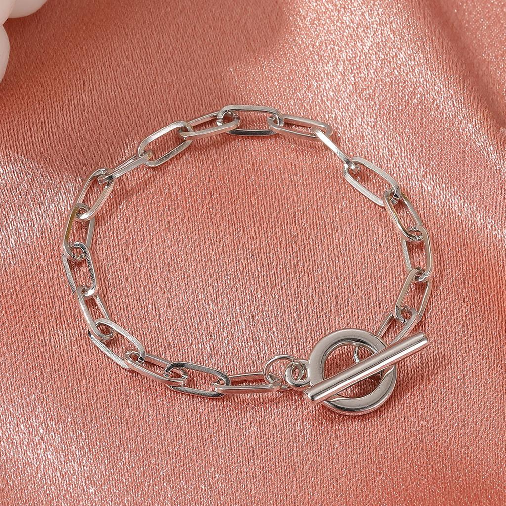 New fashion simple chain bracelet men's spring and summer Korean version personality cool versatile Internet celebrity accessories jewelry