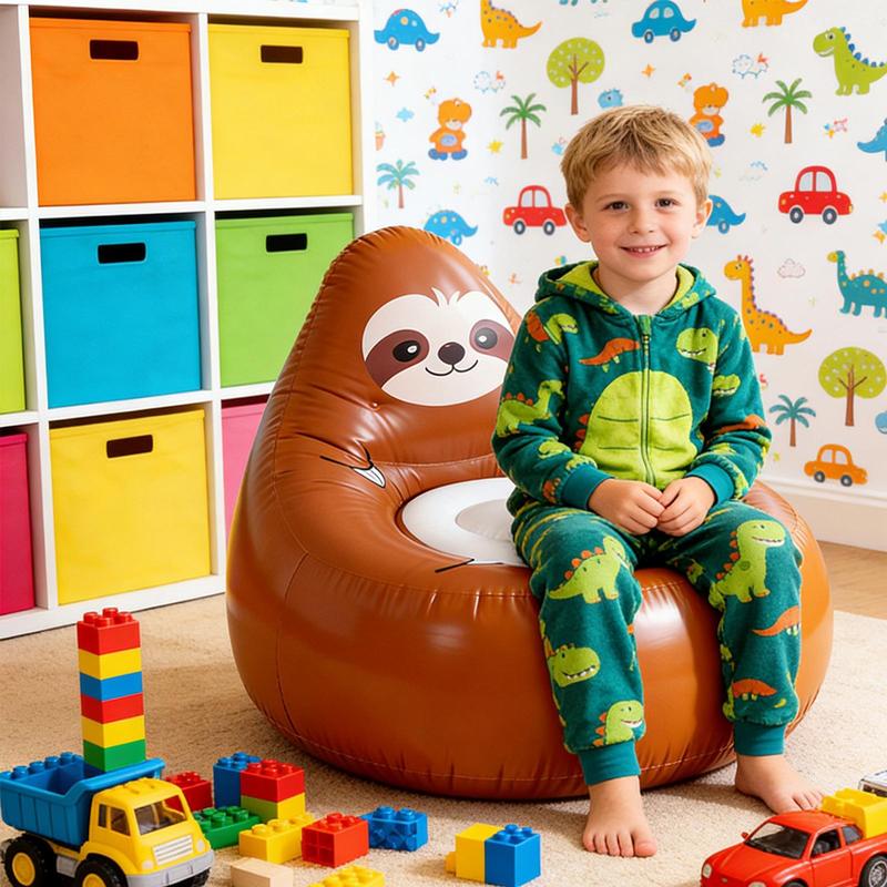 Inflatable Chair For Kids Portable Animal Shape Chair Outdoor Couch For Kids Camping Patio Beach Travel Indoor Backyard Garden