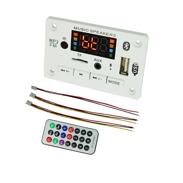 

Новый DC12V беспроводной Bluetooth 5.0 MP3 WMA декодер плата аудио модуль поддержка USB TF AUX FM запись автомобильные аксессуары CD