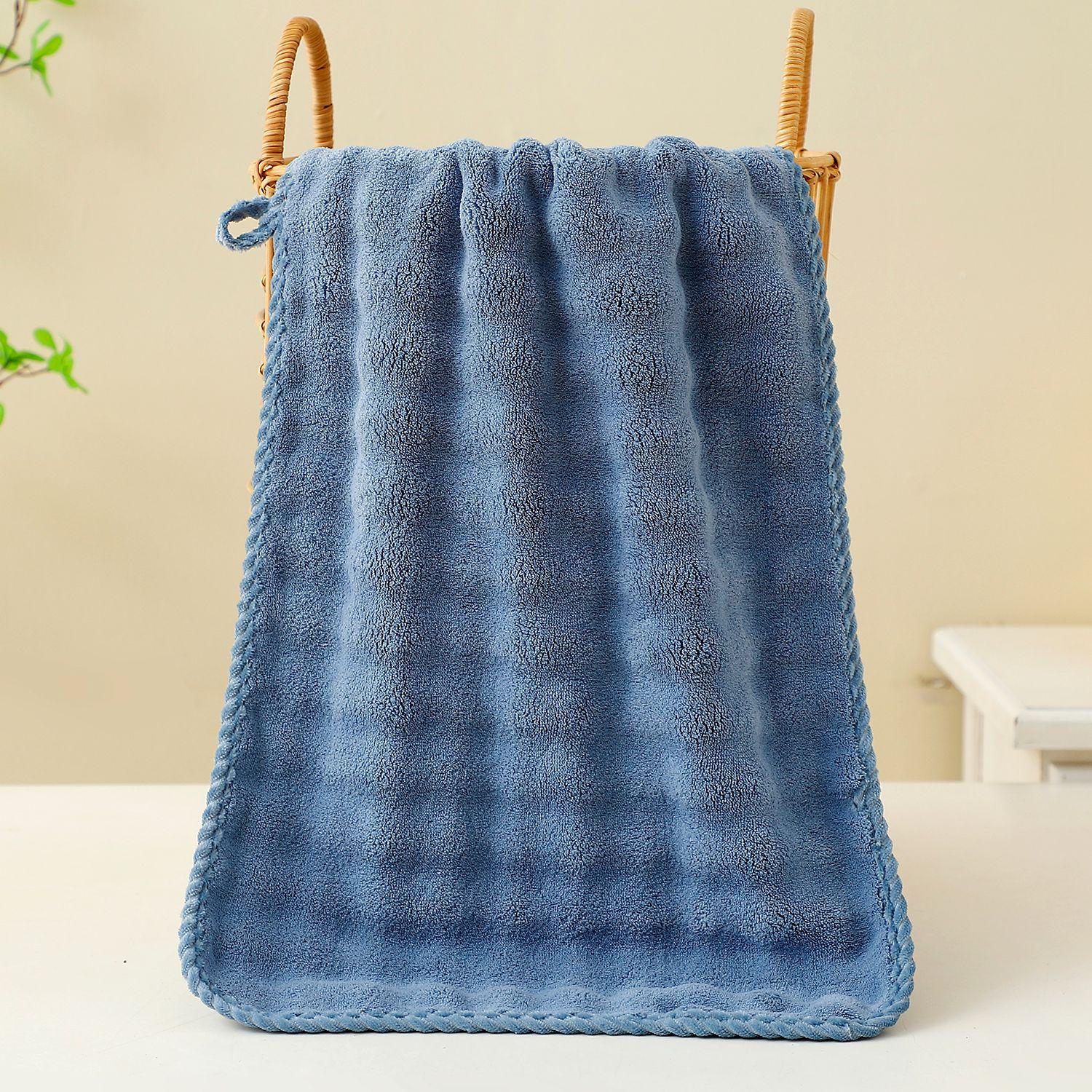 Soft Absorbent Coral Fleece Bath Towel Set -