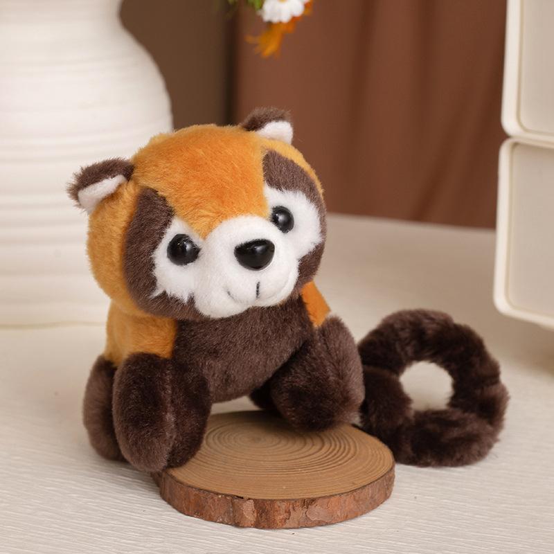 Cartoon Animal Tiger Leopard Bracelet Standing Shoulder Doll Plush Toy Panda Elephant Doll Girl Doll