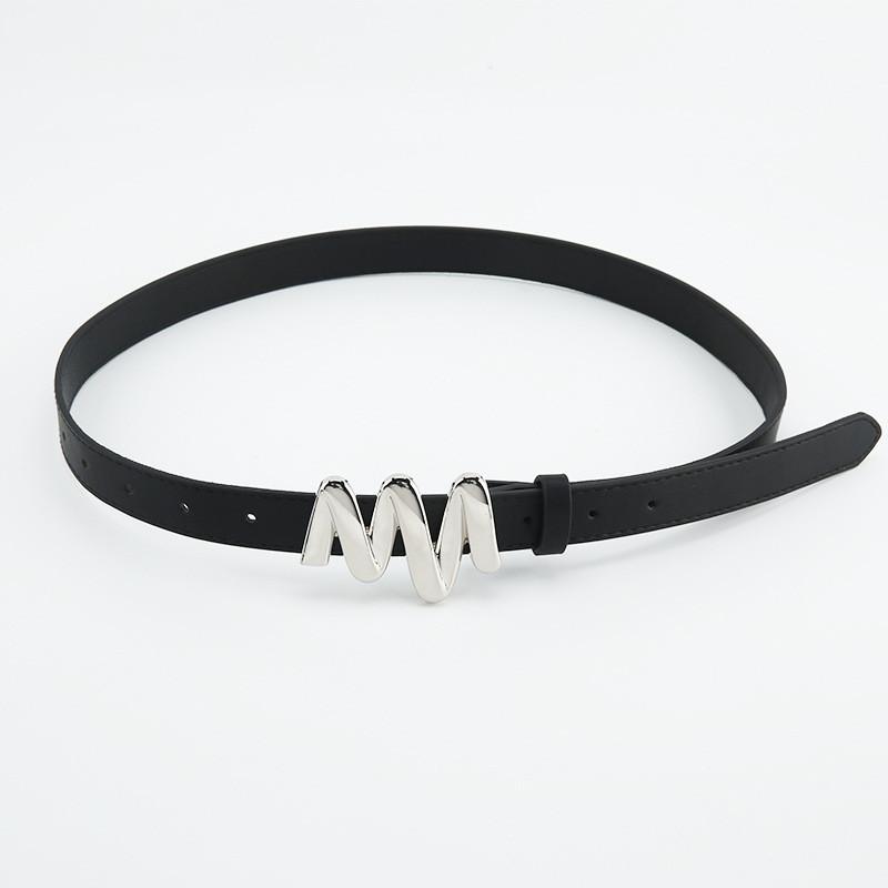 Trendy Womens Casual Faux Leather Belt With Unique Snap Closure For Daily Use