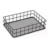 Wire Basket Decorative Rectangular Sturdy Farmhouse Style Kitchen Organizer For Kitchen Bathroom Laundry Room Cabinets Closets