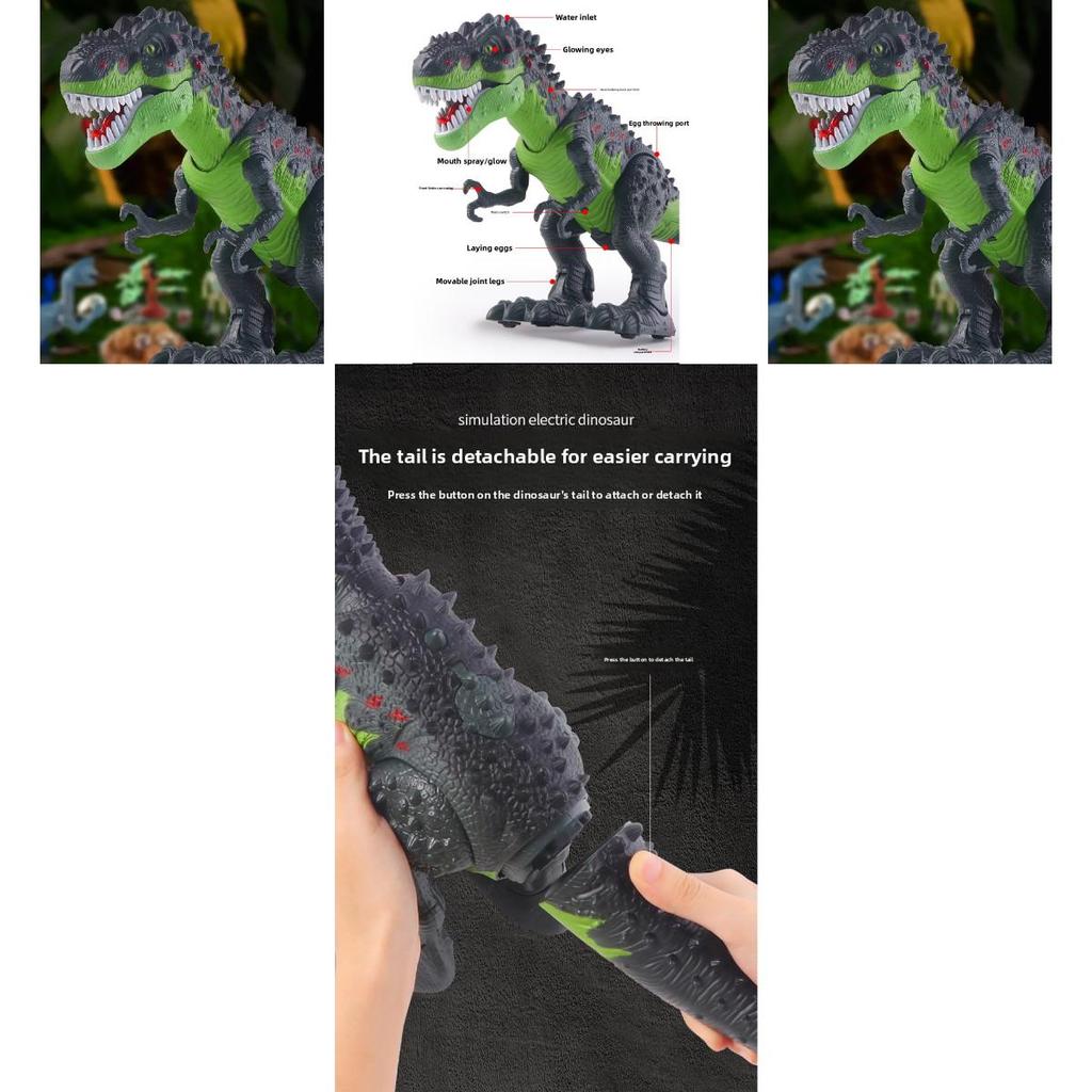 Remote Control Spray Dinosaur With Egg Laying And Projection For Childrens Gift
