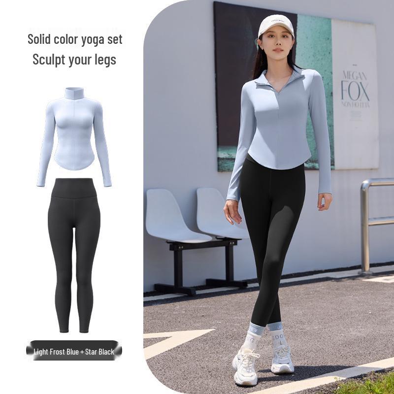 Women's Quick-Dry Yoga Suit: Lightweight, Stylish Activewear for Spring & Autumn Outdoor Fitness and Running