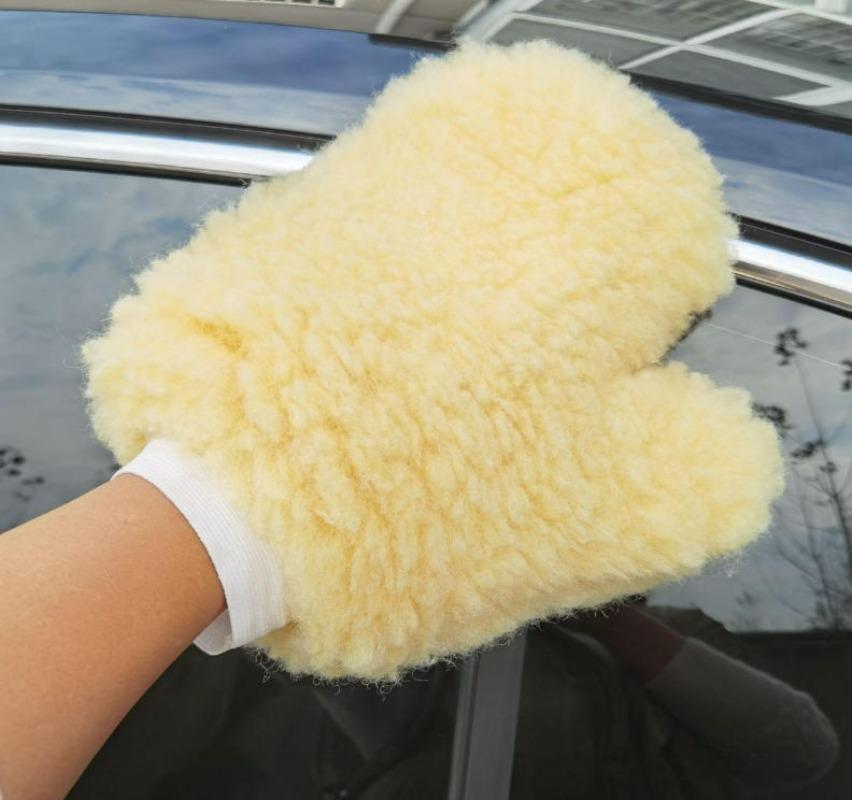 Creative Bear Paw Car Wash Gloves Soft Wool Plush Cleaning Mitt Double-faced Glove Wash Car Detailing Cleaning Tool
